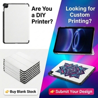 Étui de tablette personnalisé blanc vierge pour impression UV pour Huawei MatePad 11.5S Pro 12.2 SE 11, Housse Folio en PU avec support triangulaire, LOGO Marque/DIY