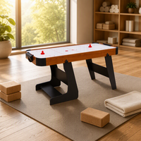 Table de hockey sur air en MDF pour deux joueurs, jeu de hockey sur glace électrique, équipement de loisirs pliable pour enfants, utilisation commerciale