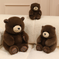 Peluche Ours Polaire Assis Adorable, Jouet en Peluche Doux, Panda, Ours Brun, Poupée en Peluche Ours Polaire, Décoration Maison, Cadeau Enfant, Jouet Animal en Peluche