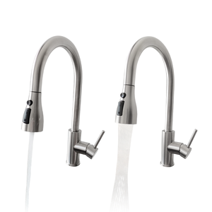 공장 공급 업체 핫 세일 스테인레스 스틸 싱크 믹서 탭 주방 수도꼭지 풀다운 분무기 - Product Image 4