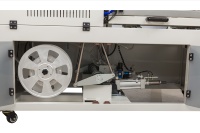 Machine d'emballage rétractable électrique automatique 220V contrôlée par PLC Haoyuan avec soudeuse latérale pour produits chimiques, alimentaires et boissons
