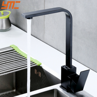Robinet de cuisine à poignée unique en acier inoxydable 304, eau chaude et froide, robinet de cuisine à trou unique pour la maison/l'hôtel, certification CE