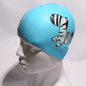 <span class=keywords><strong>Gorro</strong></span> de baño de silicona para niños, <span class=keywords><strong>gorro</strong></span> de baño cómodo para pelo largo y corto, <span class=keywords><strong>gorro</strong></span> de natación estampado duradero para uso de buceo infantil - Product Image 2