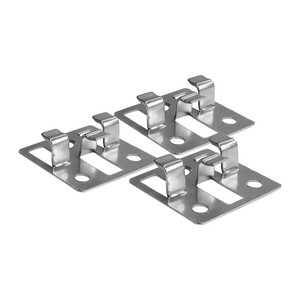 Clips de terrasse en acier inoxydable pour plancher en Wpc estampage de métal personnalisé pour panneau mural intérieur de plancher - Product Image 1