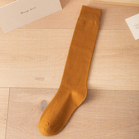 Bas de compression pour femmes en mélange de coton, couleur unie, hauteur genou, pour amincissement des jambes, automne-hiver, vente en gros