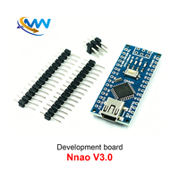 Placa de aprendizaje MCU adecuada para placa de desarrollo Nano 3.0, Micro USB, Bootloader, controlador CH340, 16MHz ATMEGA328P