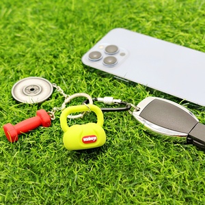 Sport nero 48kg giocattolo per bambini Conjunto De Custom palestra Fitness Kettlebell a <span class=keywords><strong>parete</strong></span> cremagliera manubrio manubrio <span class=keywords><strong>portachiavi</strong></span> - Product Image 2