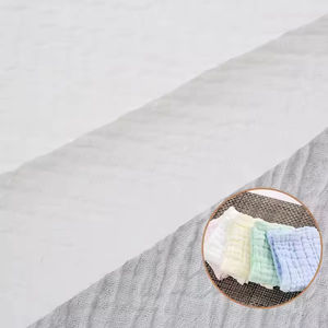 Muselina de Algodón Transpirable de Color Sólido, 4 Capas, Suave, 100% Algodón, Tela de Muselina Crepé, Tejido para Envolver Bebés - Product Image 4
