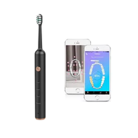 2 brosses à dents électriques soniques contrôlées par application, avec poils doux, rechargeables, étanches IPX7, 4 modes, soins bucco-dentaires pour la maison