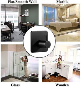 WEKIS Metal Casted Dot Decorative Wall <b>Hooks</b> Black Coat <b>Hooks</b> Bathroom <b>Towel</b> Hanger - Product Image 6