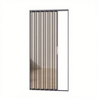 Moustiquaire de fenêtre en alliage d'aluminium, pliable et rétractable, à glissière horizontale, pour usine