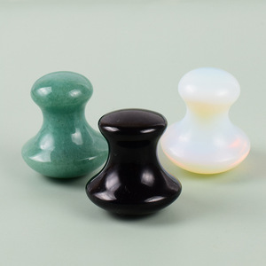 Natürlicher Quarz pilz Kristall gesichts walze Rosenquarz amethyst Gua Sha Set Pilz Guasha Augen körper massage gerät Produkte - Product Image 2