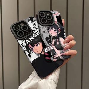 Funda de teléfono Popular con personajes de Anime para iPhone <span class=keywords><strong>11</strong></span> 12 13 14 15 Pro Max, elegante funda protectora para móvil de dibujos animados, <span class=keywords><strong>características</strong></span> a prueba de golpes - Product Image 4