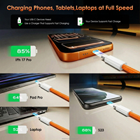 Câble de charge rapide USB-C PD tressé durable 60W, Type C vers C, transfert de données haute vitesse pour iPhone 16 17 18 et appareils Android