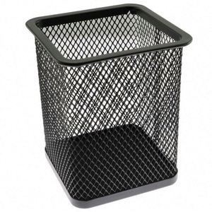 <b>Office</b> Desktop Wire Metal Mesh square Cup Bin Desk Pen Pencil Holder Organizer - Product Image 2