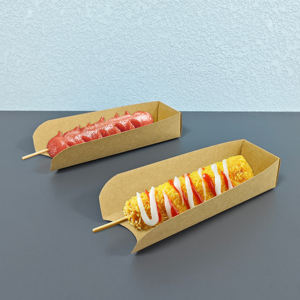 Greentop Plateaux alimentaires en papier kraft écologique Boîtes à emporter personnalisées pour <span class=keywords><strong>hot</strong></span> <span class=keywords><strong>dog</strong></span> au fromage pour gaufrage de chips de pommes de terre à la crème glacée - Product Image 1