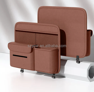 Organisateur de siège arrière de <span class=keywords><strong>voiture</strong></span> en cuir PU avec <span class=keywords><strong>plateau</strong></span>, protection de siège arrière de voyage, porte-gobelet, organisateur de siège arrière de <span class=keywords><strong>voiture</strong></span>, sacs spéciaux - Product Image 6