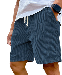 Shorts Décontractés <span class=keywords><strong>Homme</strong></span> Grande Taille Style Rétro en Velours Côtelé, Lacés et Tendance, Collection Européenne et Américaine 2025 - Product Image 4
