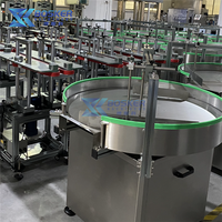 Machine d'alimentation automatique en bouteilles BSK-LP01, plateau tournant, 800 mm, 1000 mm, bouteilles rondes, machine d'accumulation de table