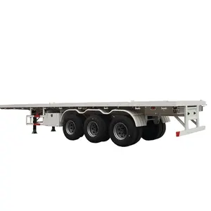Factory Price Hot Selling flatbed trailer 20ft 40ft 45ft container flatbed semi trailer For Africa