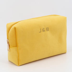 Bolsa de Cosméticos de Viaje de Terciopelo al por Mayor, Organizador de Maquillaje Personalizable, Proveedor de Bolsas de Aseo de Lujo para Mujer - Product Image 1