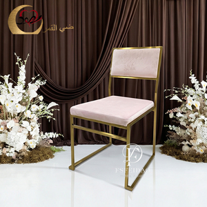 Modern Gold <b>Frame</b> <b>Pink</b> Velvet Hotel Chair Solid Back Tapered Legs Indoor Commercial Furniture - Product Image 6
