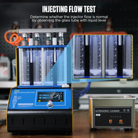 AUTOOL — Machine de nettoyage par injecteur de carburant CT180, nettoyeur ultrasonique Intelligent avec 4 cylindres, mise à niveau