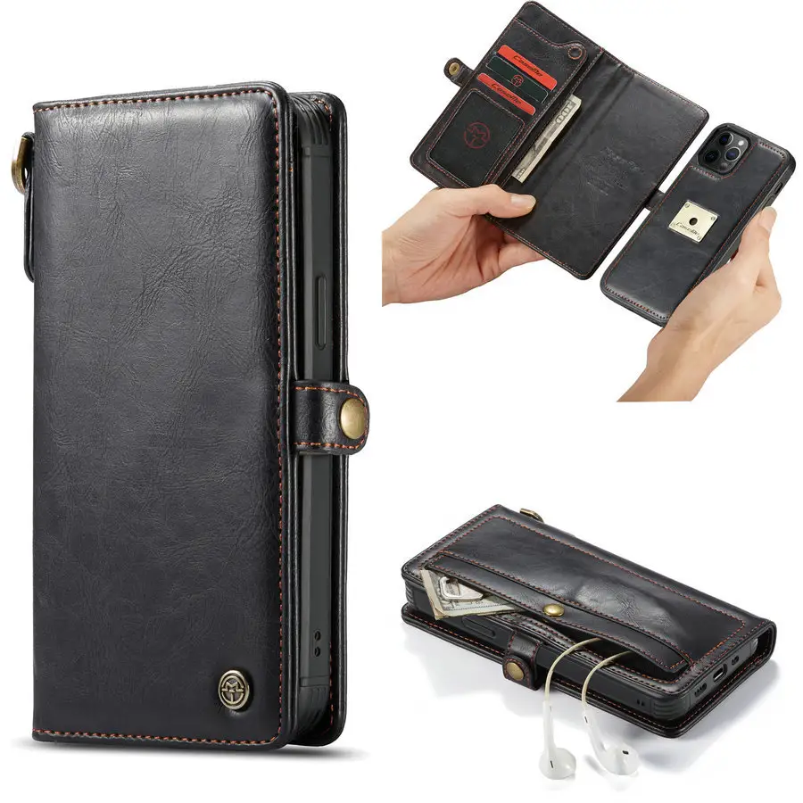 Mobile Phone & Accessories Flip Wallet Mobile Phone Case For iPhone 12/12 Pro PU Leather Book CoverMobile Phone Bags & Cases