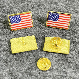 Pin de Solapa con Diseño de Bandera de País, Impresión Epoxi, Sin Pedido Mínimo, en Existencia - Product Image 1