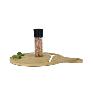 Manual Mini Salt and Pepper Mill Dry Spice Sugar Grinder Ceramic Core 100ml Glass Spice Bottle