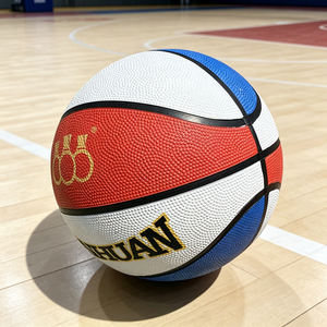 Ballon de basketball 3x3 à trois anneaux, taille <span class=keywords><strong>6</strong></span>, motif ondulé, pour compétition intérieure/extérieure 3 contre 3, en PU écologique, durable et absorbant l'humidité - Product Image 4