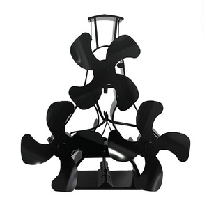 Pellet-calentador <span class=keywords><strong>de</strong></span> carbón <span class=keywords><strong>para</strong></span> <span class=keywords><strong>chimenea</strong></span>, <span class=keywords><strong>ventilador</strong></span> <span class=keywords><strong>de</strong></span> estufa <span class=keywords><strong>de</strong></span> madera <span class=keywords><strong>de</strong></span> doble cabeza, alimentado por calor - Product Image 1