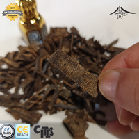 Eco014(2Y) Copeaux d'Agarwood Naturel Pur 4A pour Feuille de Sable Doré (8-12Y) Parfum Boisé Épicé Herbacé Soluble dans l'Eau Écologique