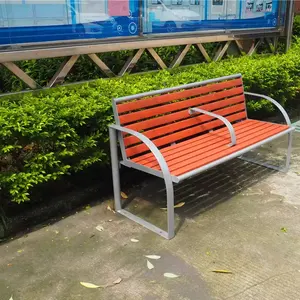 Muebles de jardín al aire libre HDPE resistente a los rayos UV banco de madera de plástico para parque infantil