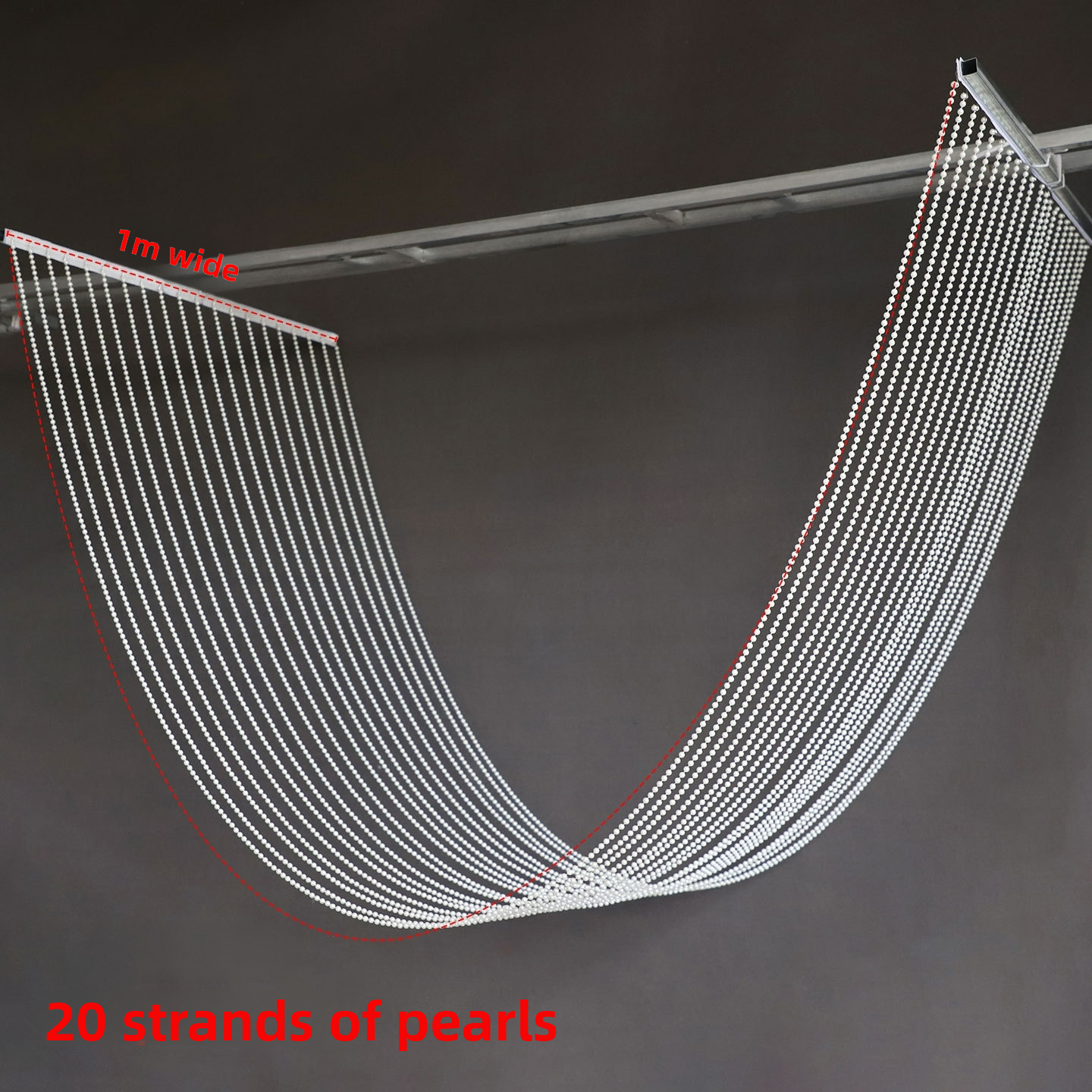 Clear+pearl bead(regular:20pcs/set)