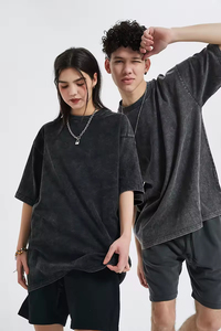 เสื้อยืดยูนิเซ็กซ์สไตล์วินเทจลายกราฟิกพิมพ์เองบนผ้าฝ้าย 100% ทรงโอเวอร์ไซส์สไตล์เรโทรสำหรับผู้ชาย - Product Image 4