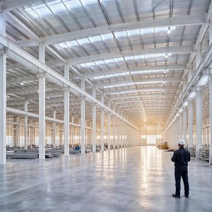 Structure d'entrepôt en acier automatisée SUNRISE |   Compatible avec la robotique et les convoyeurs |   Cadre de haute précision |   Conception adaptée aux évolutions futuristes - Product Image 1