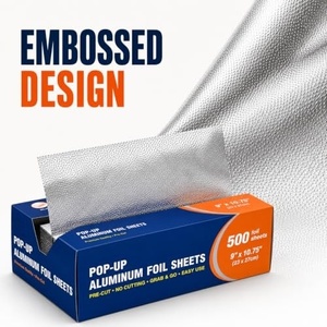 Papier d'emballage en aluminium imperméable et résistant à la graisse en forme de nid d'abeille, papier imprimé pour hamburgers, feuilles de papier d'aluminium isolantes pour hamburgers - Product Image 3