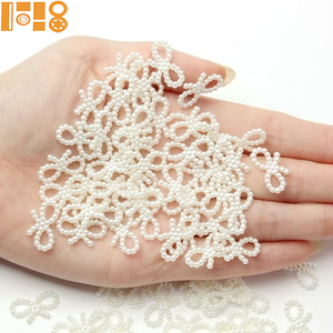 Pequeños Lazos de Perlas Multicolores, Decoraciones de Plástico Hechas a Mano, Accesorios para el Cabello, Parches, Pegamento en Crema, Resina, Accesorios para Carcasas de Teléfono, DIY - Product Image 3