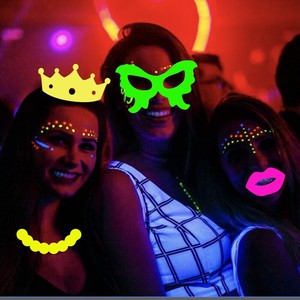 New 17 Piece Handheld Photo Props <b>for</b> Black Light Theme <b>Birthday</b> Party <b>Decorations</b> Wholesale - Product Image 2