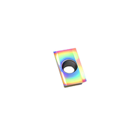 Plaquettes de fraisage carrées en carbure de tungstène colorées Sanlude, séries APKT113508-G2 et APKT160408-G2, outil de coupe CNC pour alliage d'aluminium, pour tour