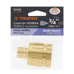 Master con unità 120 robusto connettore in alluminio da 3/4 'femmina, Truper - Product Image 1