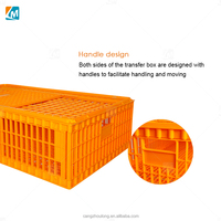 Caisse de transport pour volailles vivantes YYX LMC01, boîtes à canards, cage de transport pliable en plastique, cage de transport pour poulets en plastique