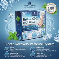 Kit de Pédicure Spa Effervescent en Gros – Système de Soin des Pieds Hydra-Cool en 5 Étapes – Soin Rafraîchissant Menthe pour les Pieds – Ensemble de Pédicure Spa