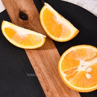 Planche à découper ronde YINHAO de 9,85 pouces en marbre et bois, surface lisse pour le service du petit-déjeuner, plateau à fromage