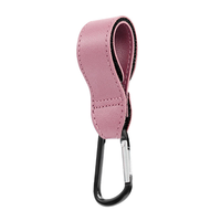 Crochet universel pour poussette en cuir PU, polyvalent, portable, pour bébé et maman