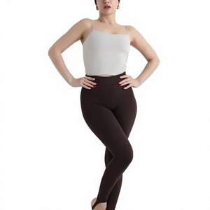 Nouveau design élégant Leggings sans couture pour femme, couleur unie, taille haute élastique, effet ventre plat, broderie torsadée, écologiques, logo sur la jambe gauche - Product Image 1