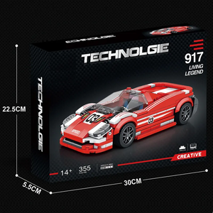 Alta calidad 355 Uds DIY bloques de construcción educativos 917 Living <span class=keywords><strong>Legend</strong></span> juego de bloques de construcción de automóviles deportivos para niños - Product Image 4