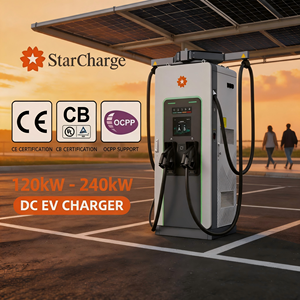 Stations de recharge rapides pour véhicules électriques Starcharge Titan V5 UL CE à rétraction automatique du bras, écran tactile haute densité de 104 pouces, conformes à la norme ISO 15118 - Product Image 1