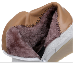 Inverno bianco Anti-Slip <span class=keywords><strong>scarpe</strong></span> da allattamento per le donne a metà taglio con punta in plastica vera pelle all'ingrosso della fabbrica per il lavoro ospedaliero - Product Image 2